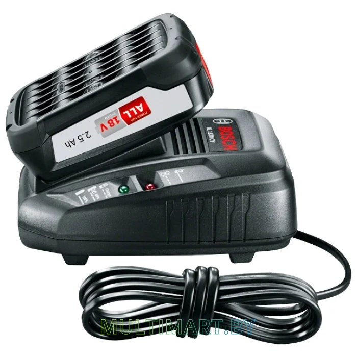 Аккумулятор с зарядным устройством Bosch 1600A00K1P (18В/2.5 Ah + 14.4-18В)